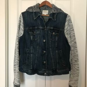 Torrid Hooded Denim Heather Jacket - Size 1
